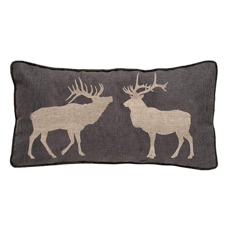 Two Elk Rustic Throw Pillow 14"X26"