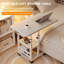 Table réglable en hauteur à roulettes avec plateau inclinable, table de lit mobile avec 3 tablettes de rangement, petite table d'appoint roulante pour canapé