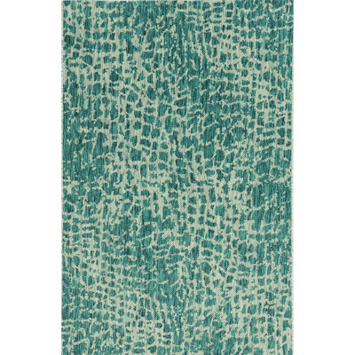 Tapis bleu sarcelle géométrique touffeté