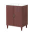 Meuble-lavabo simple 24,09 po avec plateau en céramique Quentavious