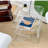 S-Curve End Table, Clear Acrylic Side Table for Living Room, Modern Accent Table-1112267882