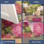 Tapis intérieur / extérieur rose / vert / prune Akera-837466103