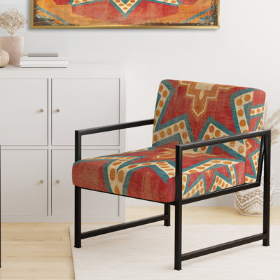 Chaise avec accoudoirs rembourrée Arlyn