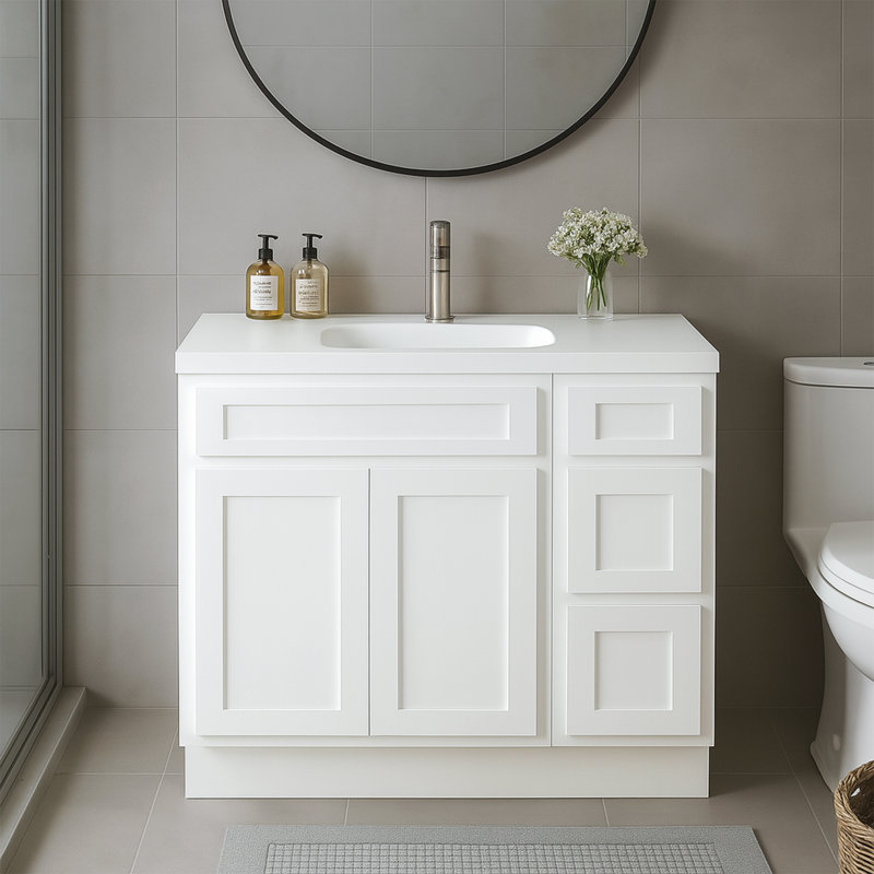 36'' Single Bathroom Vanity Base Only, White