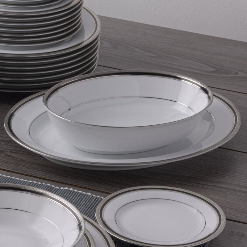 Plateau Noritake Austin Platinum, 14 po