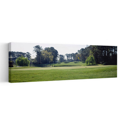 Trees In A Golf Course, Westport Golf Course, North Myrtle Beach, South Carolina, Usa Tranquil Abstract Contemporary Beach Landscape Wall Art