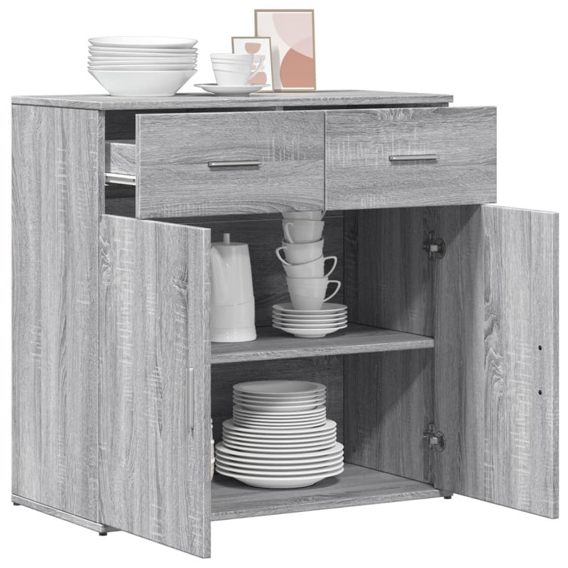 Lilya 79cm Sideboard, Grey Sonoma