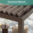 All Aluminum Patio Pergola with Adjustable Louvered Roof-110414854