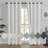 Leming 100% Waterproof and Blackout Solid Color Polyester Linen Textured Grommets Curtains Panel-99481472-101068523