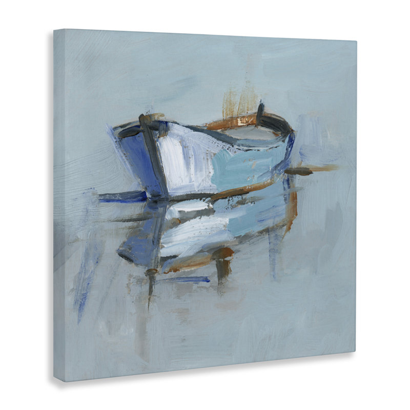 Toile Expressionist Water Reflection, design par Ethan Harper, H 24 po x l 24 po