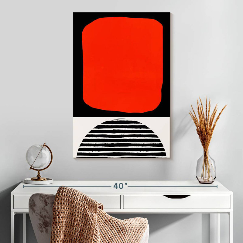 Avery Red Abstracta, 30" H x 20" W
