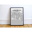 Carte de Long Beach - reproduction d'impression sur papier-24706079