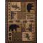 Tapis brun à imprimé animal Sayre-23261268