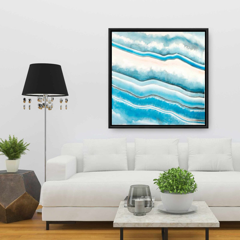 "Géode texturée" sur toile