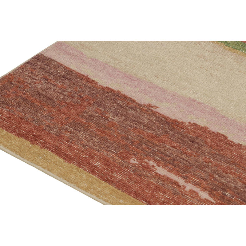 Rug & Kilim's Distressed Abstract Rug in Polychromatic Pattern