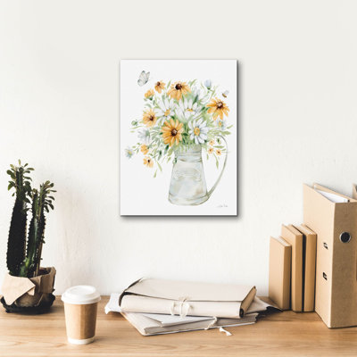 Art mural sur toile «Sunflowers and Daisies 2» par Katrina Pete, Winston Porter