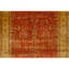 Hand Knotted Wool Area Rug in Rust And Gold