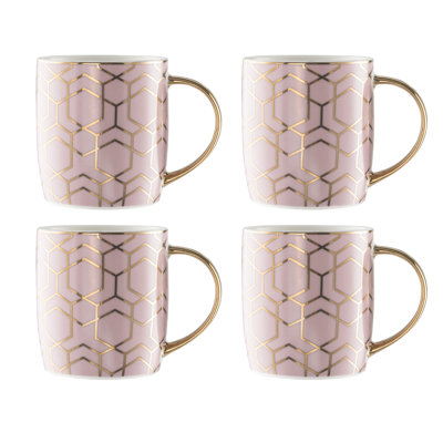 Tallulah Pink & Gold Mug Set