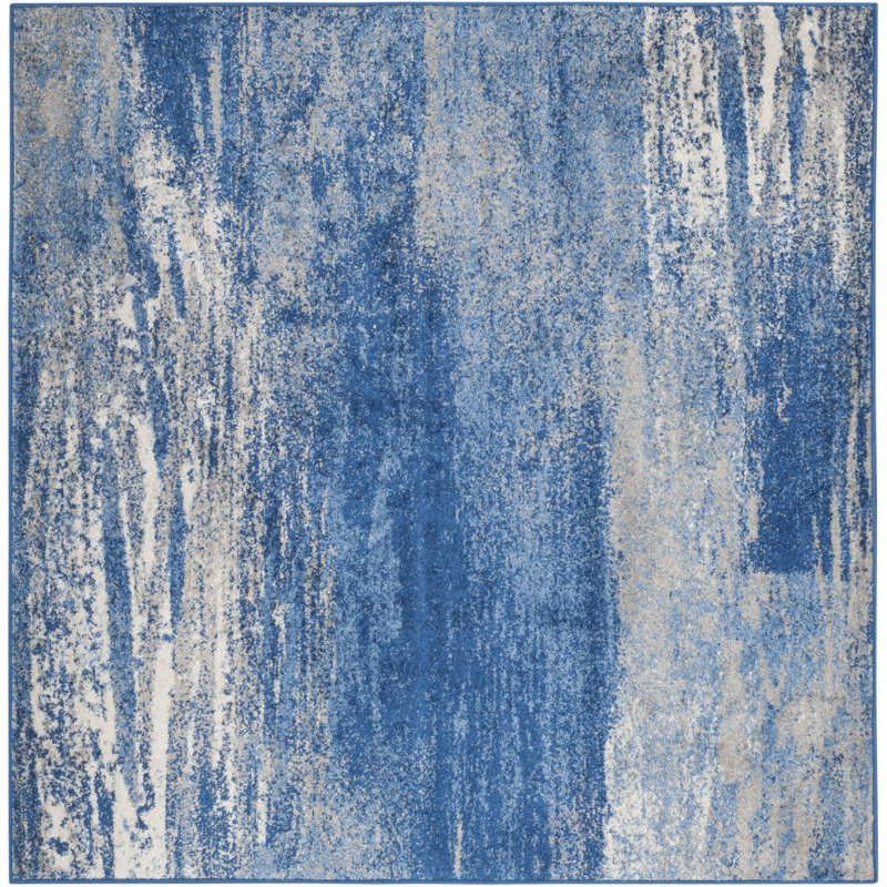 Tapis performance abstrait Gicu, Carré 12 pi