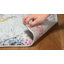 Christa Oriental Light Grey/Fuchsia Area Rug-4908005