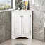 Armoire de rangement triangulaire pour salle de bain avec tablettes réglables, armoire de plancher autoportante pour la cuisine à domicile-1950756504