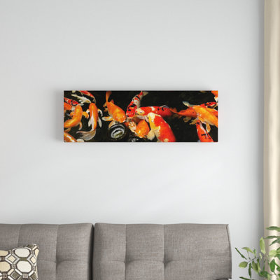 «Colorful Koi Fish III» par Panoramic Images - Impression sur toile tendue sur châssis
