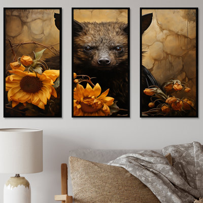 Baroque Bat Elegance - Animal Bat Wall Art