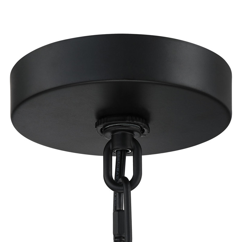 Lustre tambour en bambou style bohémien 4 lumières 19,7 po