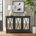 Antique Black with Red Rub-through Accents