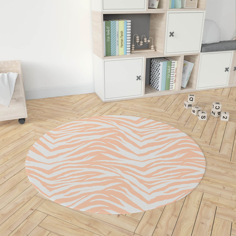 Tapis de jeu Zebra Patch, Pêche / orange