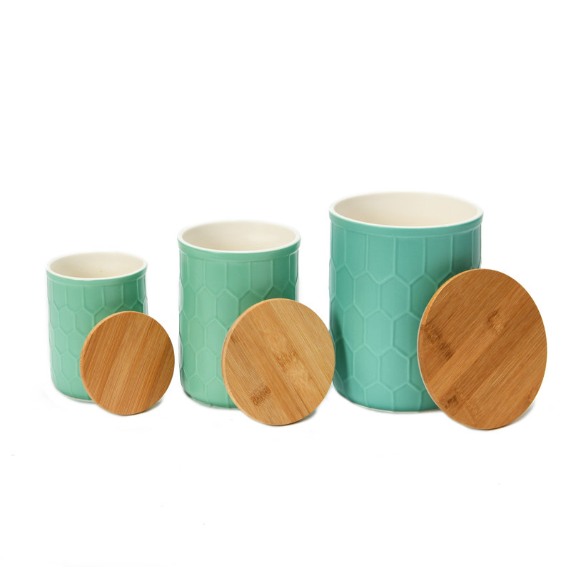 Scandinave 24 pte Ensemble de pots de cuisine, Vert menthe