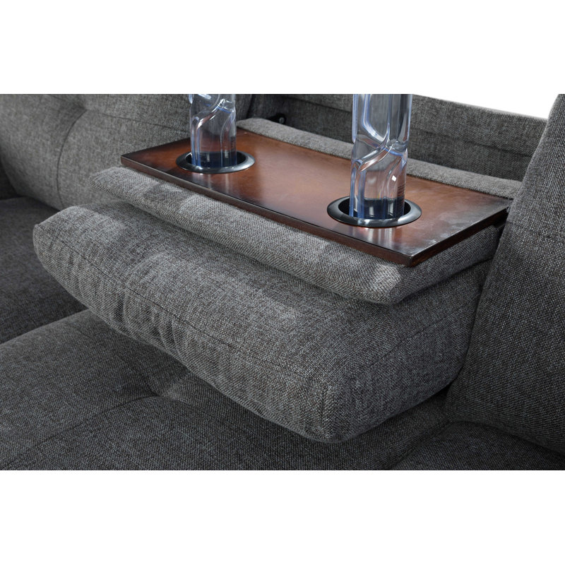 Sabiyah Upholstered L-Shaped Sectional Left Hand Facing