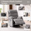Fauteuil inclinable et oscillant pivotant en velours côtelé de 38 po de largeur, fauteuil manuel avec repose-pieds, plusieurs options de couleurs-131238952