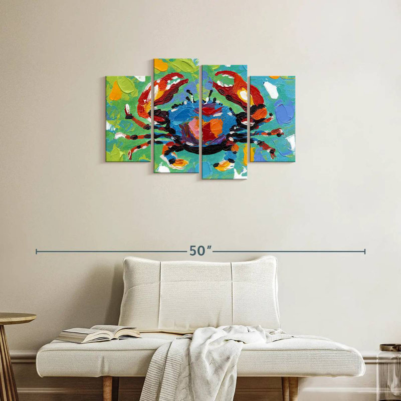 Brampt Seaside Crab I, 22" H x 36" W
