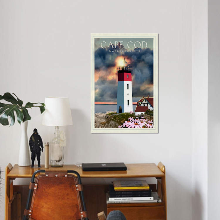 «Cape Cod», impression sur toile, H 18 po x l 12 po x P 1,5 po, Toile tendue, Pas de tapis