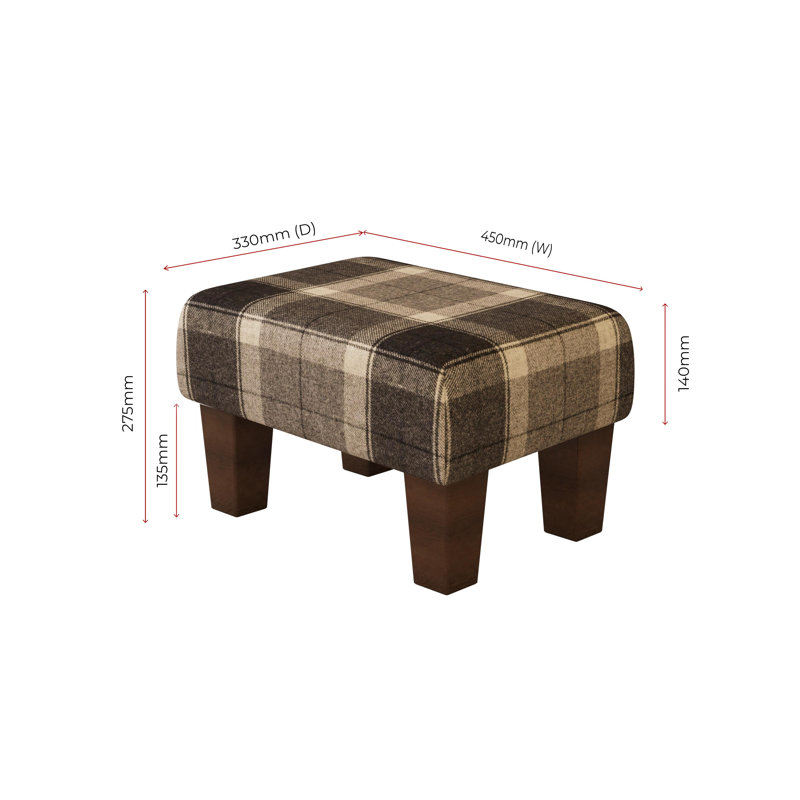 Manufactured Wood Accent Stool, Mahogany