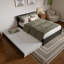 Lit plateforme en bois massif avec lit gigogne assorti Ause-1421961785-1450992450
