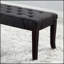 Banc capitonné Linon, tissu