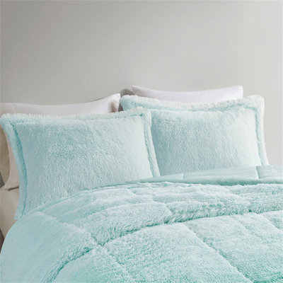 Ombre Shaggy Long Comforter Mini Set
