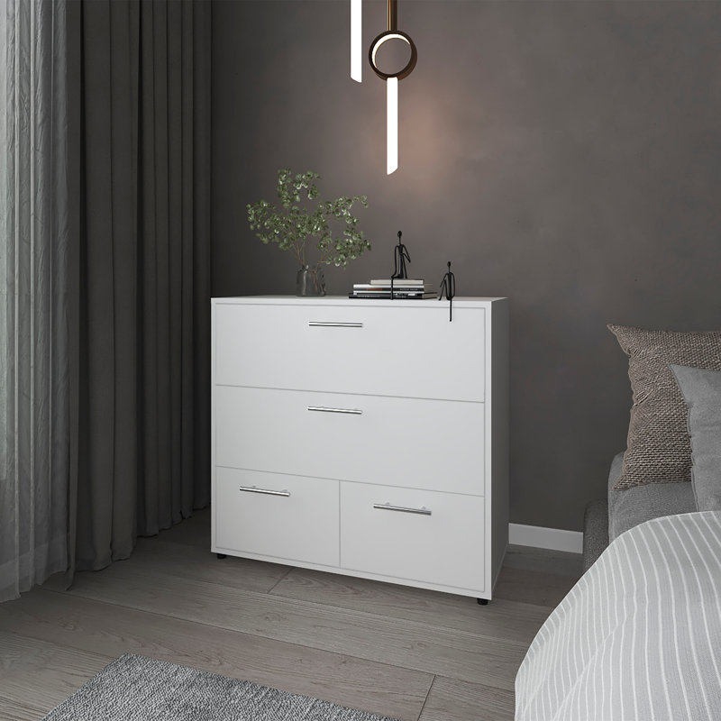 Commode avec 4 tiroirs spacieux