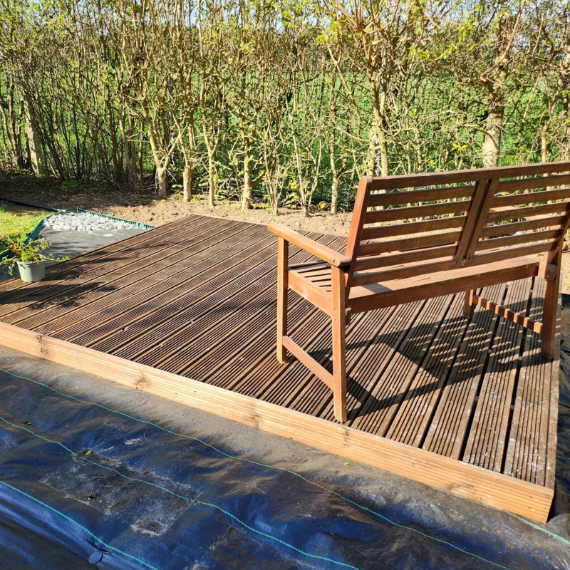Latray Pergola, Brown, 270cm H x 300cm W x 300cm D