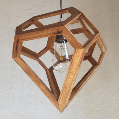 Chewning 1 - Light Oil Geometric Pendant