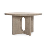 Talbot 55" Reclaimed Solid Wood Transitional Dining Table In Natural Tone