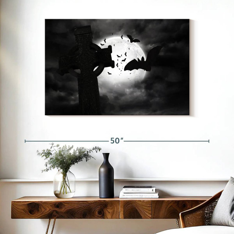 Hitzel Graveyard Bats, 26" H x 39" W