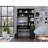 Black 2-Drawer 7-Shelf Computer Desk With Hutch