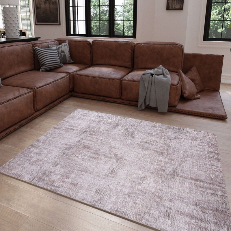 Premium 100% Polyester Area Rug, 6.9 x 10.2 ft | 1850 g/m², 0.2 in Pile Height | Recycled Poly Cotton Underside | Machine Washable at 30°C | Soft, Durable, Eco-Friendly Design for Modern Living Spaces