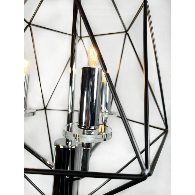 3 - Light Dimmable Tiered Chandelier