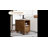 Solid Wood Nightstand, 10 Inch Narrow Walnut Nightstand with Drawer & Open Storage Shelf, Mid Century Modern Small Bedside Table for Bedroom-922005629-924598016-938244909