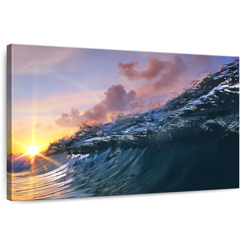 Alvord Soft Wave And Sunset Sky, 34" H x 51" W