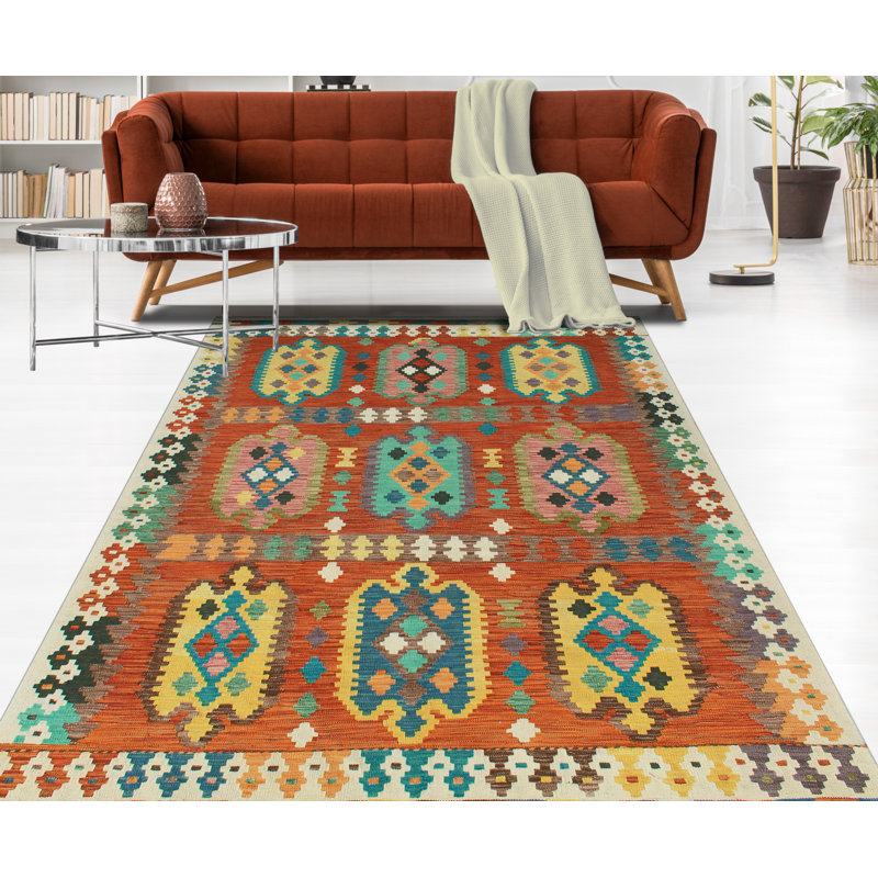 Flatweave Omayma Red Rug